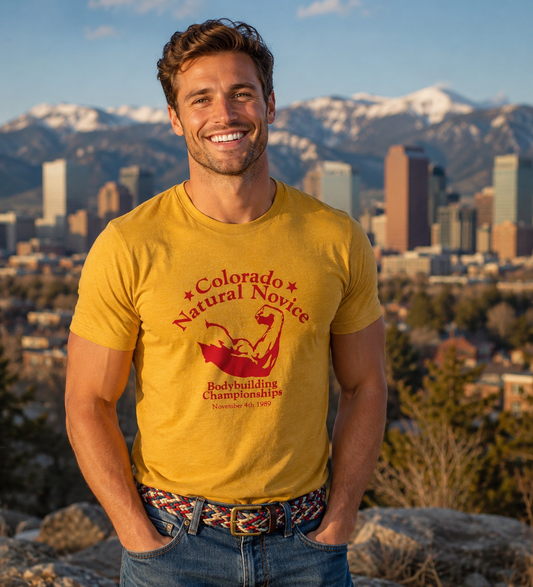 Colorado Natural Novice Bodybuilding Championships Vintage 1980 T-Shirt | 1989 Colorado Souvenir