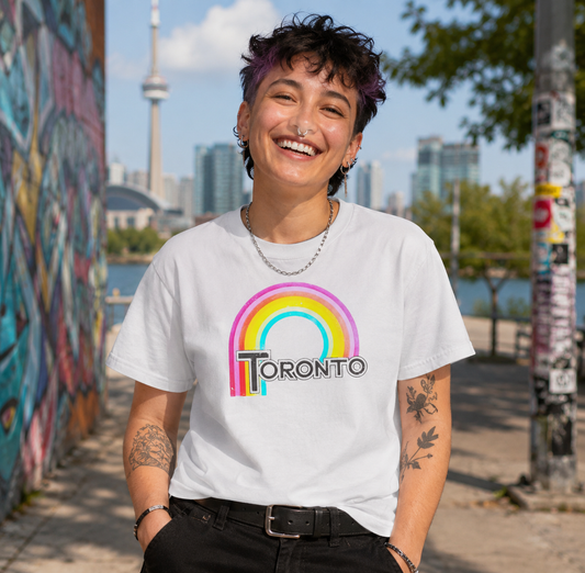 Rainbow Toronto Vintage 1980s Souvenir Tee — Retro Vacation Shirt