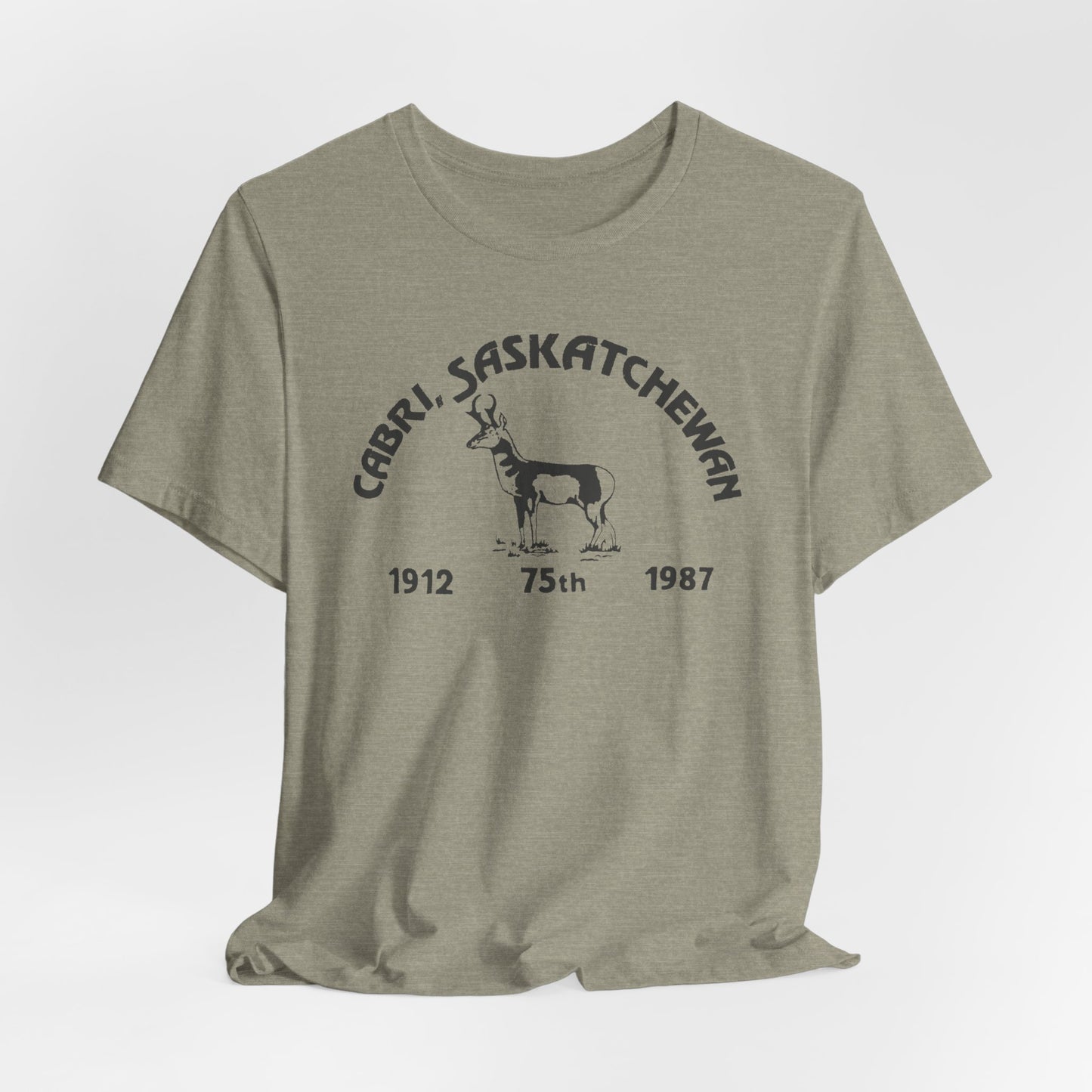 Cabri Saskatchewan 75th Vintage Pronghorn T-Shirt | Generic Canadiana Souvenir
