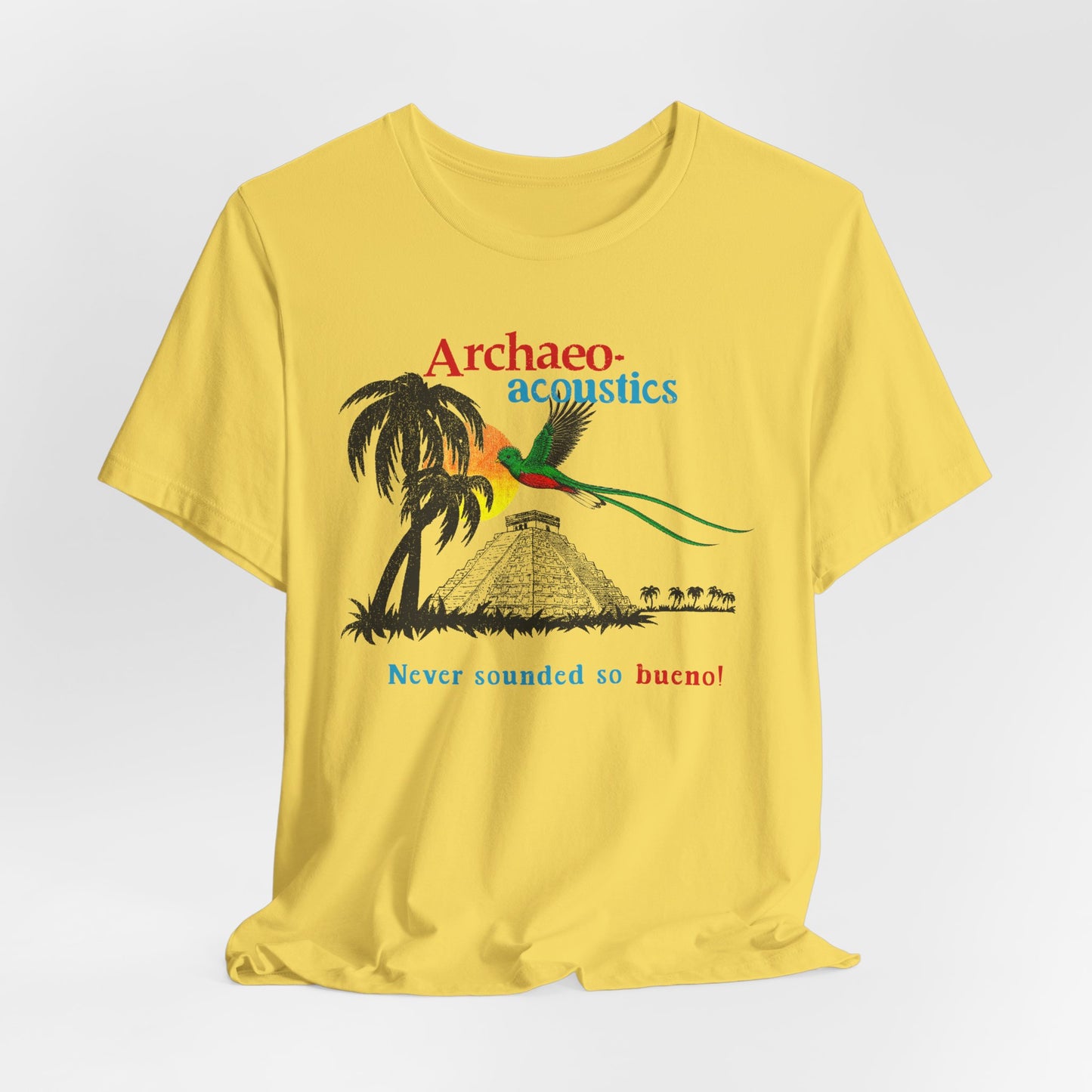 Archaeoacoustics Quetzal Chichen Itza Archaeology Mayan Vintage Tee