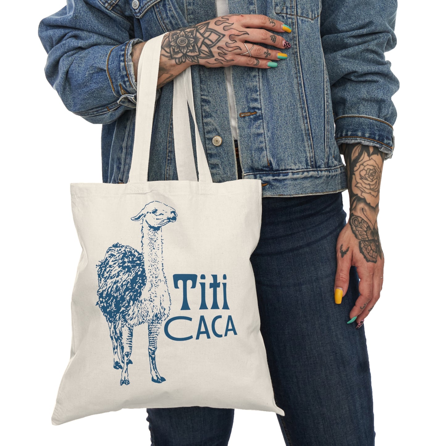 Totally Titi Caca Bolivia Handy Dandy Tote Bag — Double-Sided