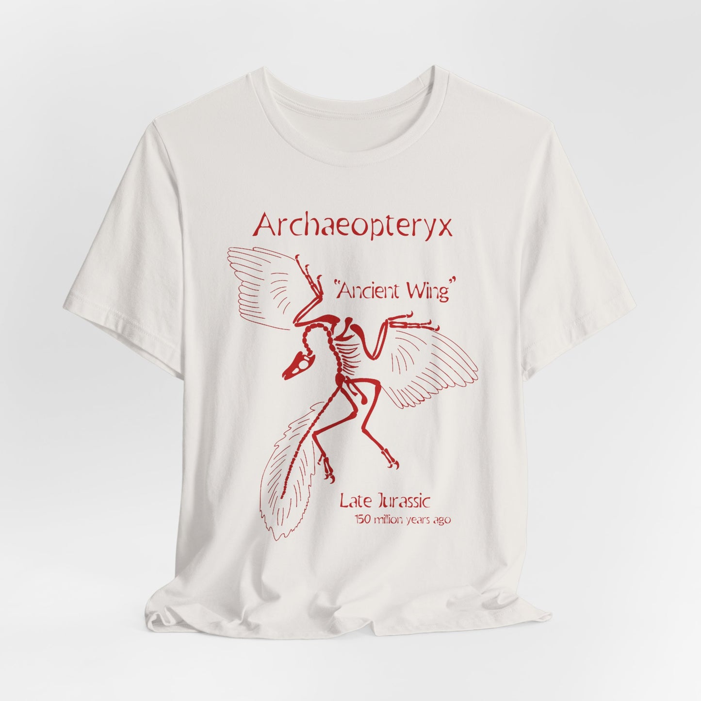 Archaeopteryx Jurassic Dinosaur Vintage Museum Nerdy Souvenir Tee