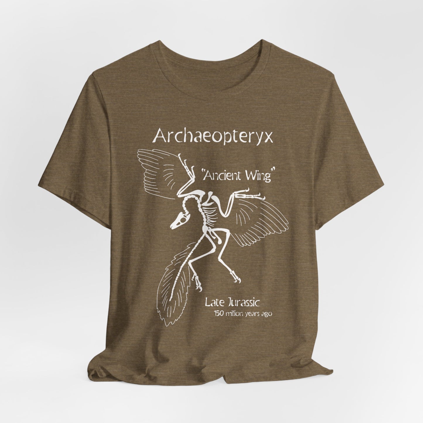 Archaeopteryx Jurassic Dinosaur Vintage Museum Nerdy Souvenir Tee