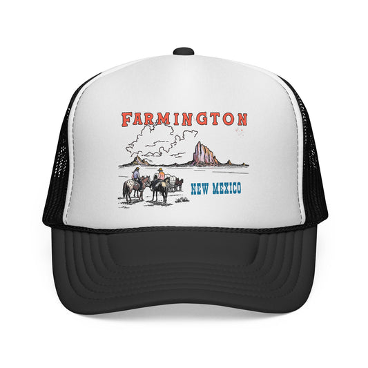 Farmington New Mexico Vintage Travel Trucker Cap