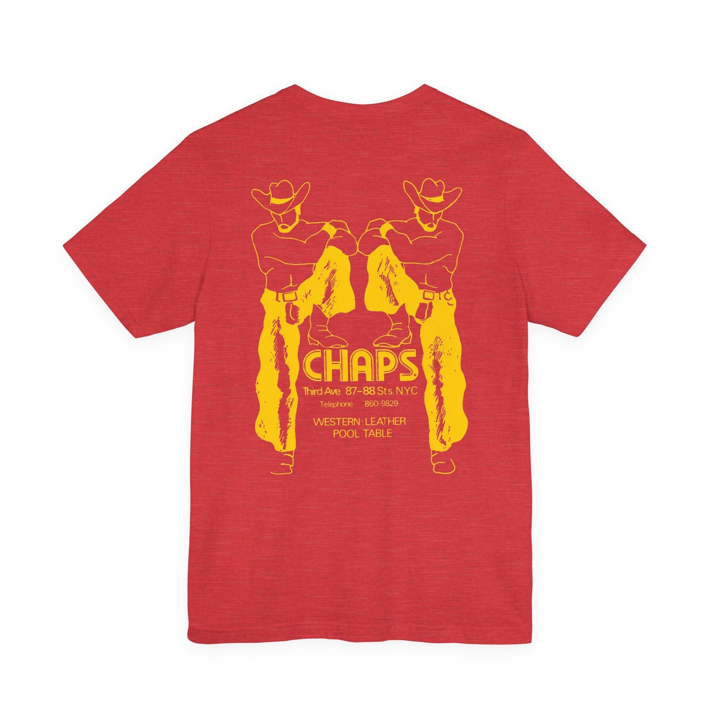 Chaps NYC New York Leather Gay Bar Vintage Tribute Pride Tee