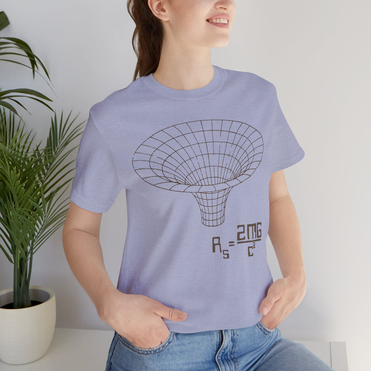 Gravity Well Wormhole Schwarzschild Radius Formula | Nerdy Science Physics Space Shirt