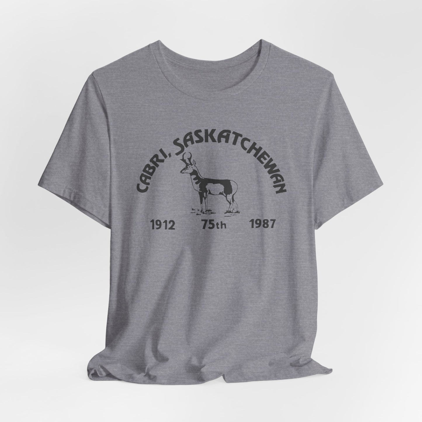 Cabri Saskatchewan 75th Vintage Pronghorn T-Shirt | Generic Canadiana Souvenir