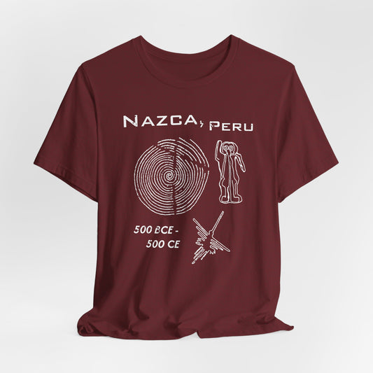 Glyphs Gone Wild—Nazca Peru Generic South Americana Souvenir Tee