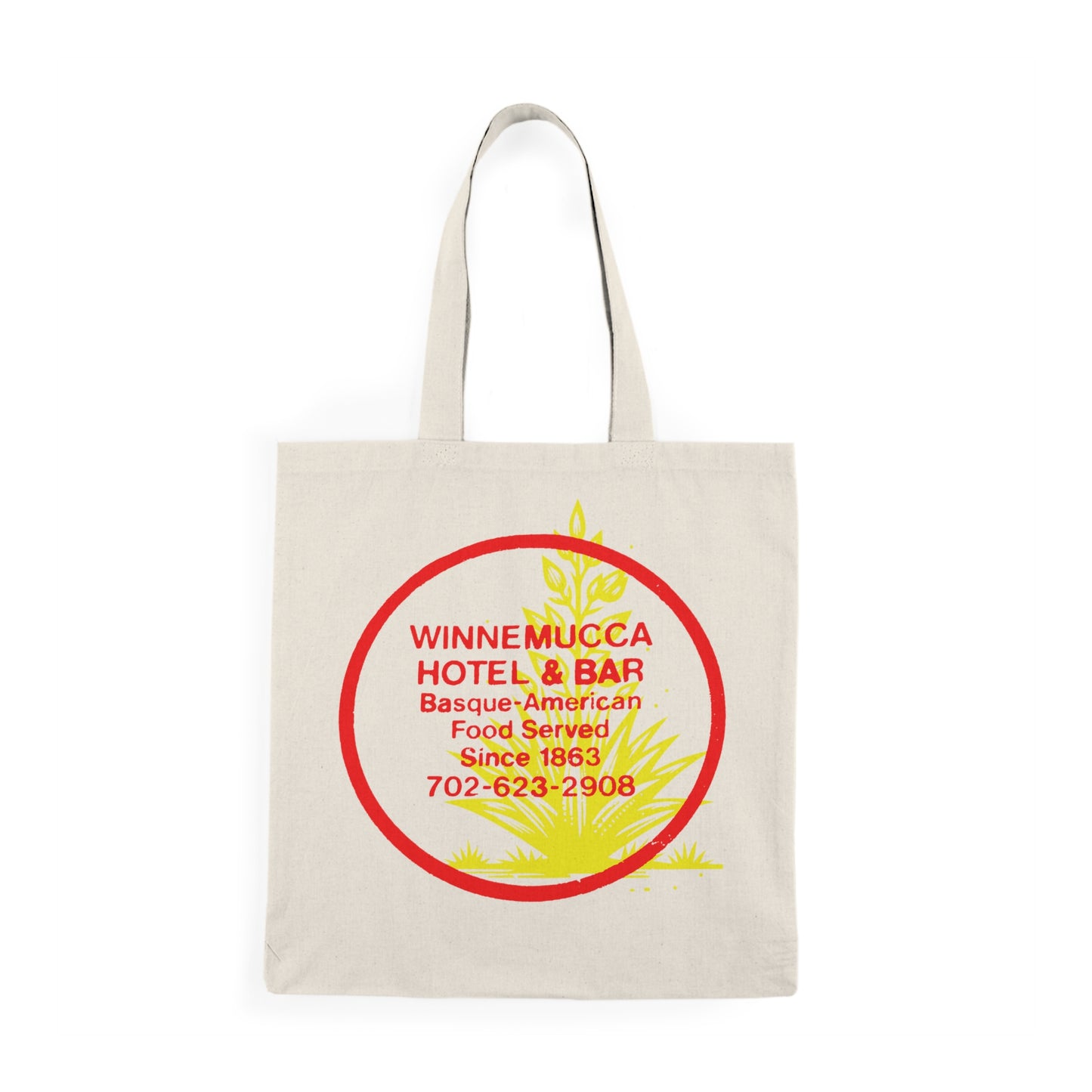 Winnemucca Hotel & Bar Basque Cooking 1960s Tote Bag — Retro Double-Sided Travel Tote