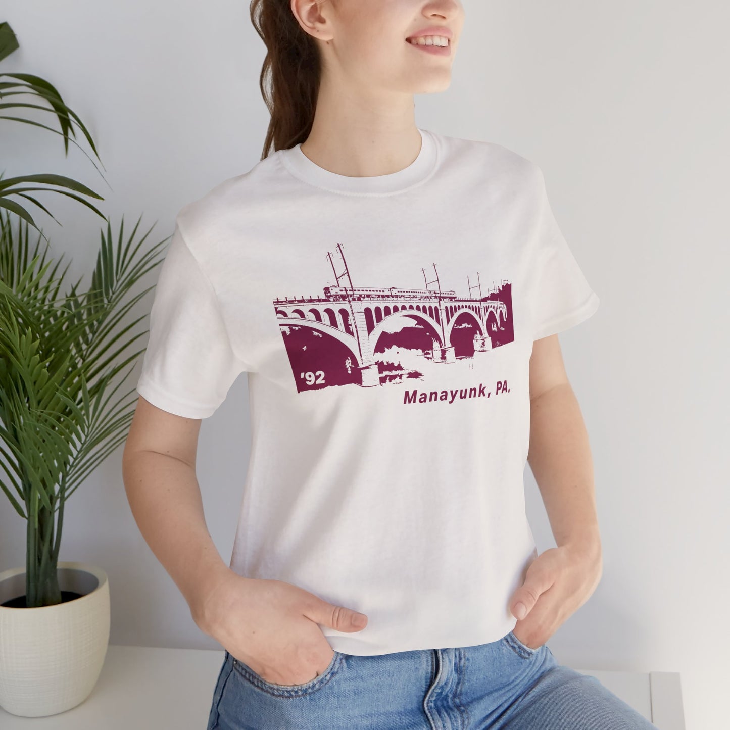 Manayunk PA Philadelphia Bridge Tee | 1992 Vintage Schuylkill Couture