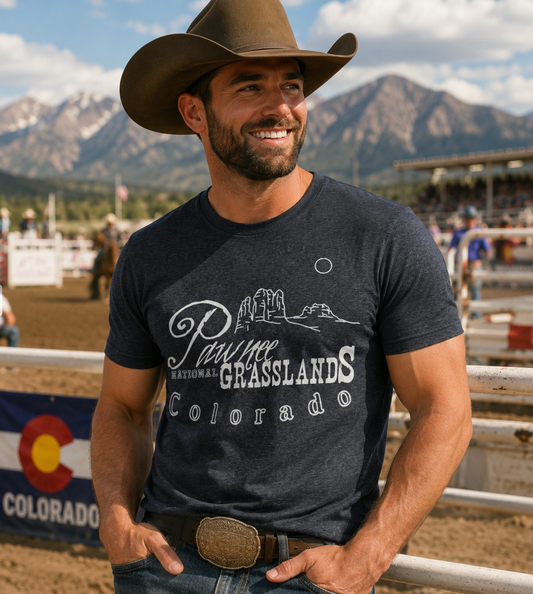Colorado Pawnee National Grasslands Vintage Souvenir Unisex Tee