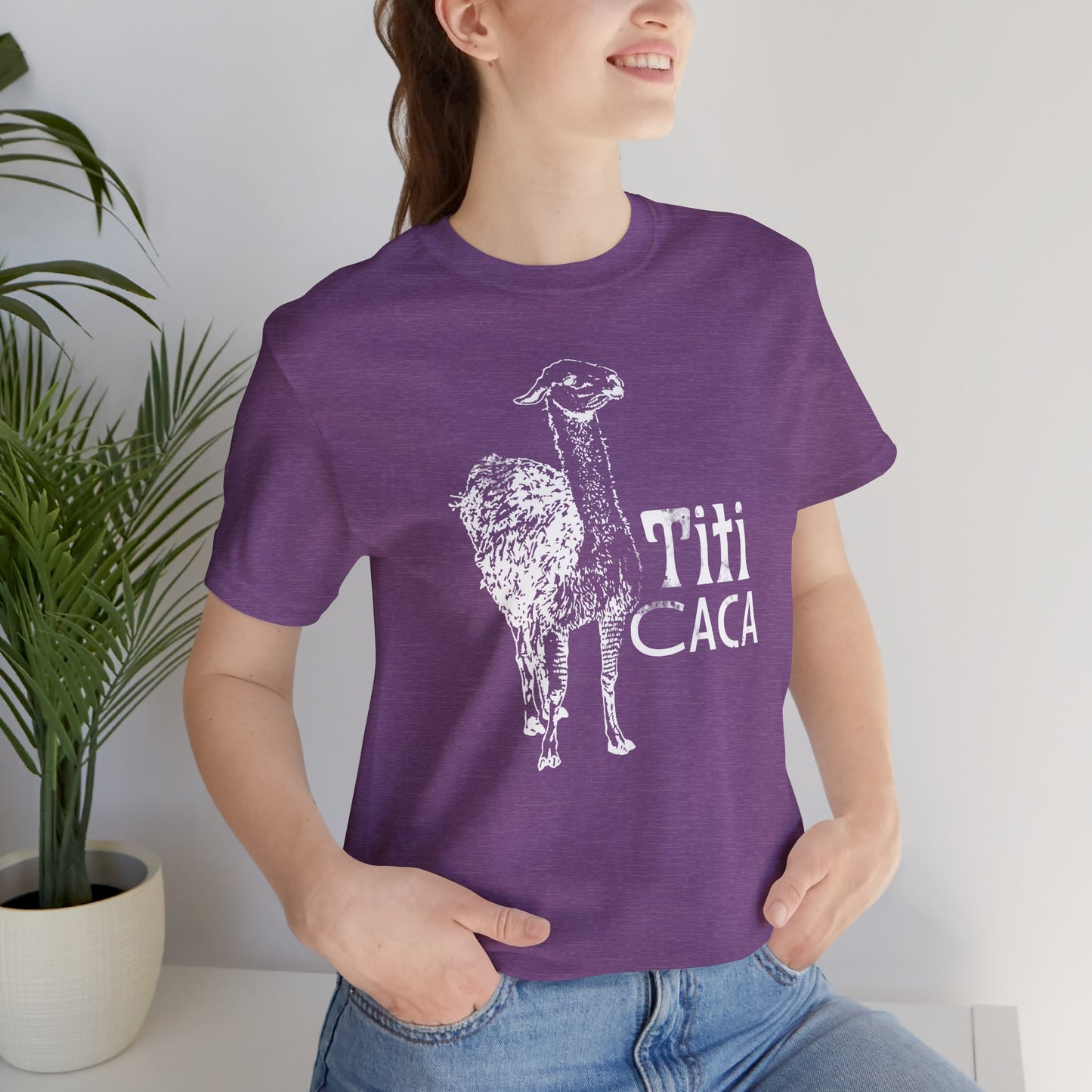 Lake Titi Caca Llama Vintage Tee — Bolivian South America Gas Station Graphic T-Shirt