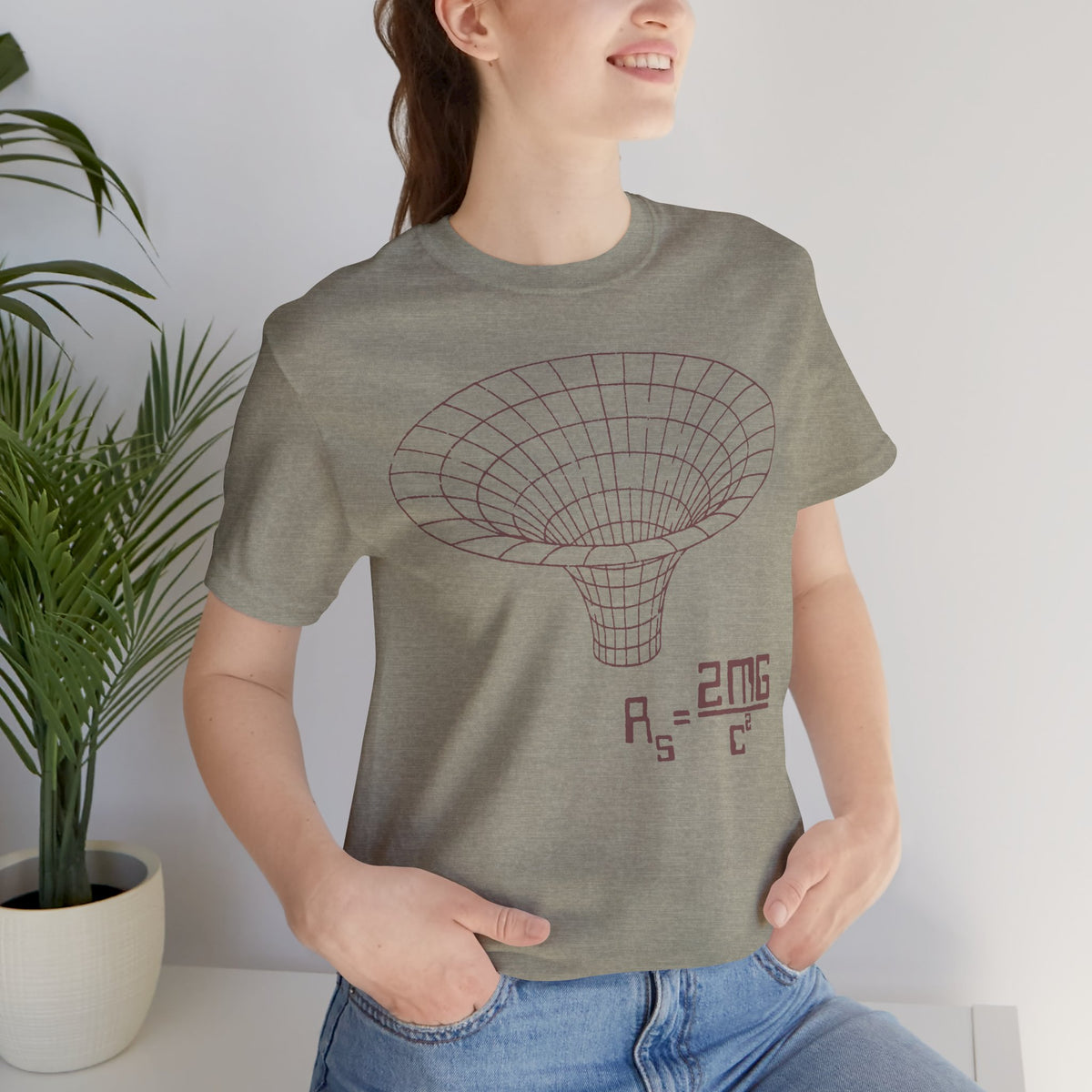 Gravity Well Wormhole Schwarzschild Radius Formula | Nerdy Science Physics Space Shirt