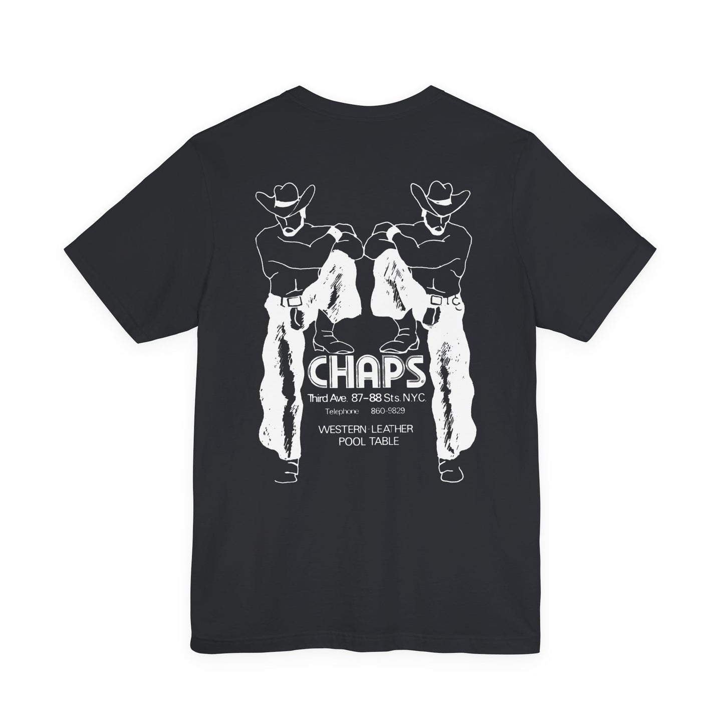 Chaps NYC New York Leather Gay Bar Vintage Tribute Pride Tee