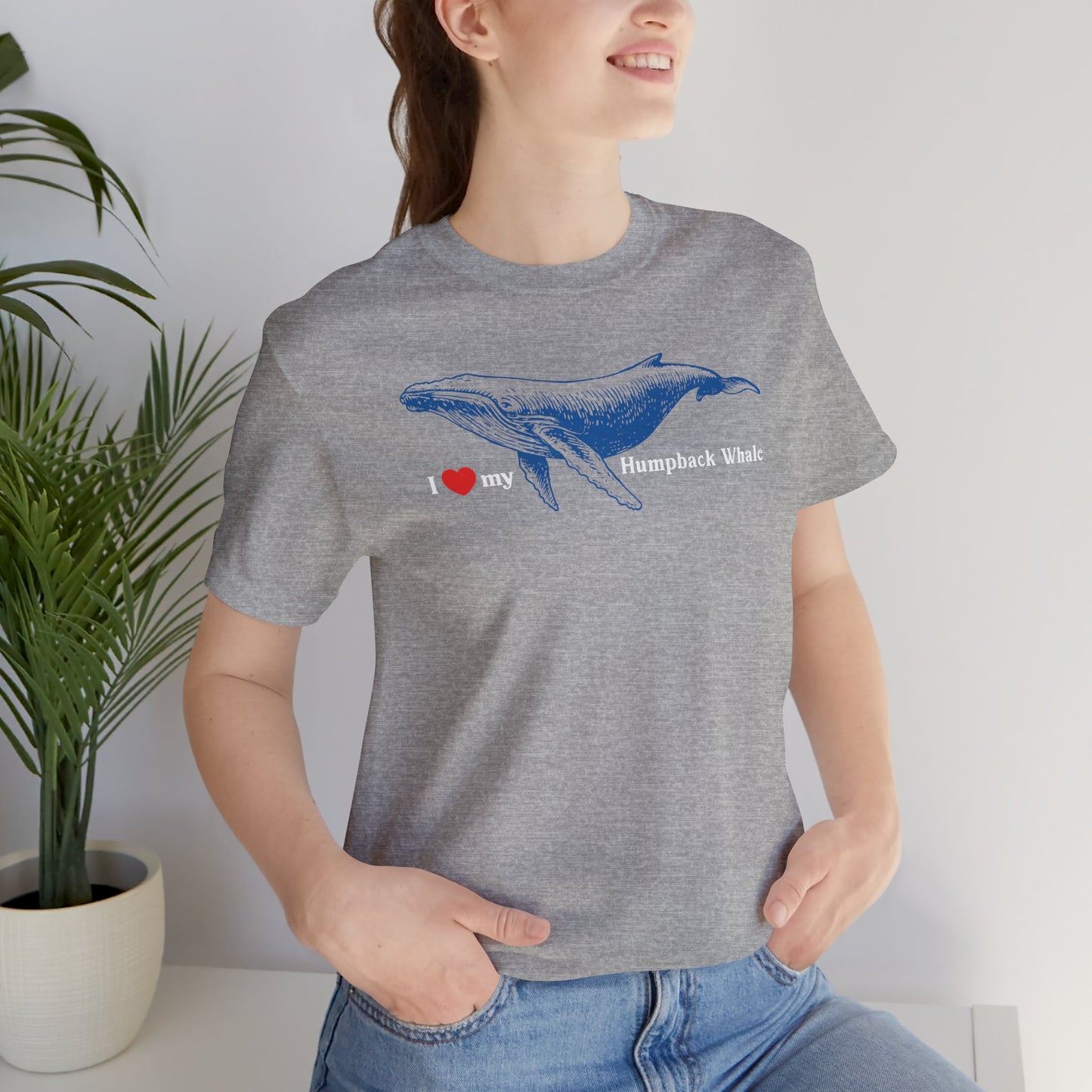 I Heart My Humpback Whale 1991 Conservation Unisex T-Shirt Ocean Lover Gift, Environmentalist Shirt, Save the Whales
