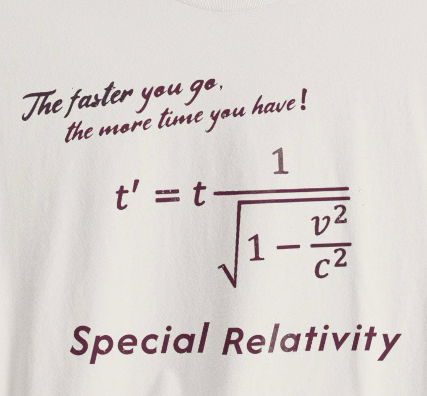 Special Relativity equation T-Shirt | Funny Physics Formula Tee