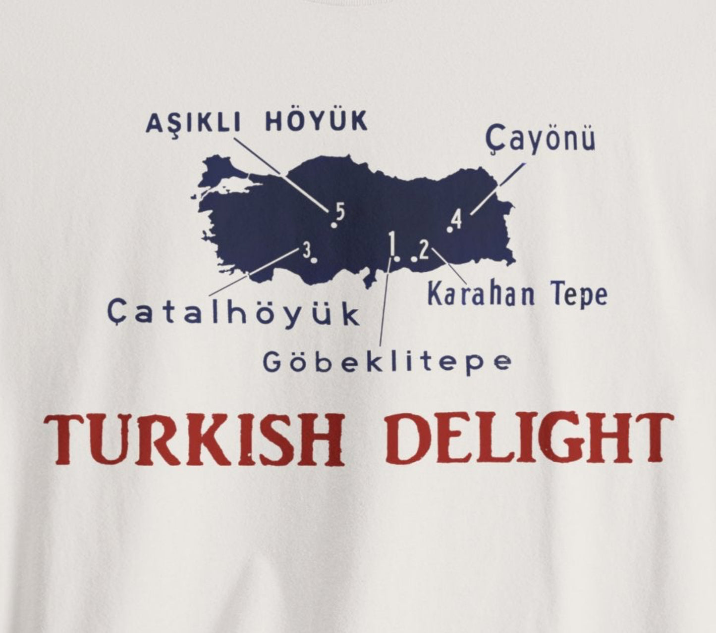 Turkish Delight Neolithic Archaeology Sites Tee | Vintage Souvenir