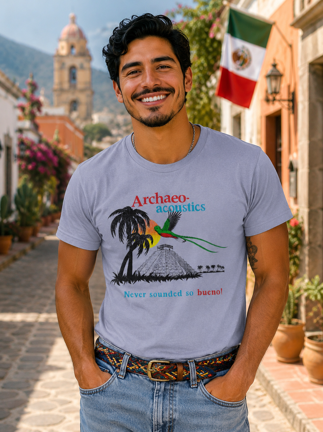 Archaeoacoustics Quetzal Chichen Itza Archaeology Mayan Vintage Tee