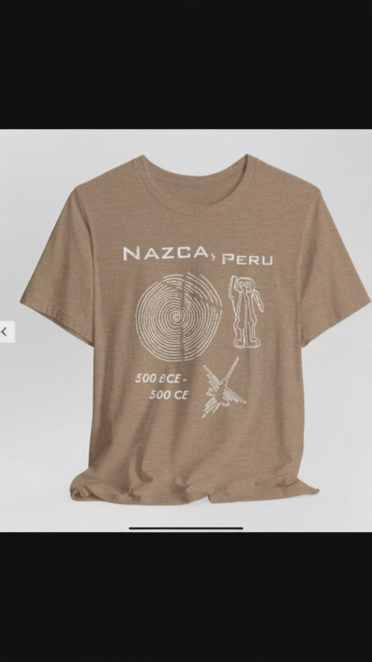 Glyphs Gone Wild—Nazca Peru Generic South Americana Souvenir Tee